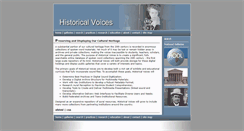 Desktop Screenshot of historicalvoices.org
