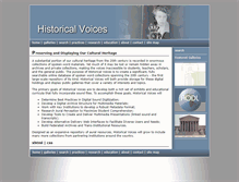 Tablet Screenshot of historicalvoices.org